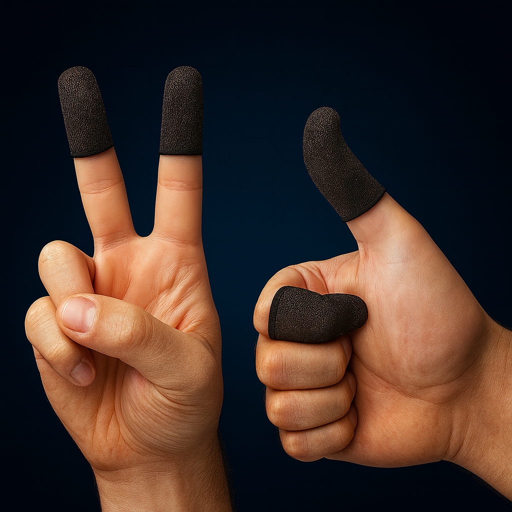 10pcs Pro Aim Gaming Finger Sleeve Mobile Sweatproof Gloves