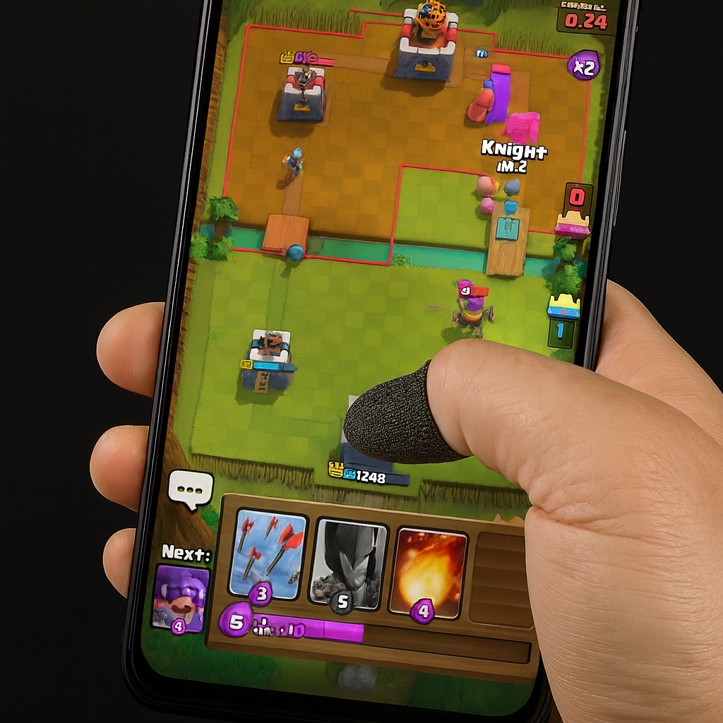 10pcs Pro Aim Gaming Finger Sleeve Mobile Sweatproof Gloves