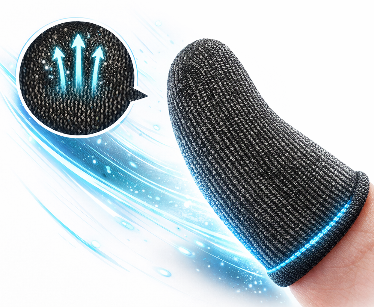10pcs Pro Aim Gaming Finger Sleeve Mobile Sweatproof Gloves